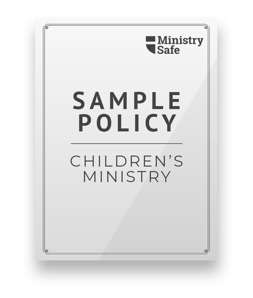 Sample Policy - Children's Ministry BUTTON